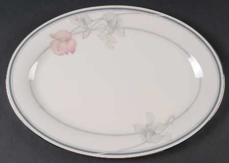 Moonlight Rose 12" Oval Serving Platter