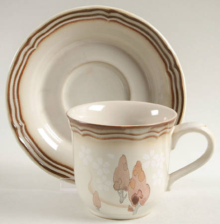 Mountain View Flat Cup & Saucer Set