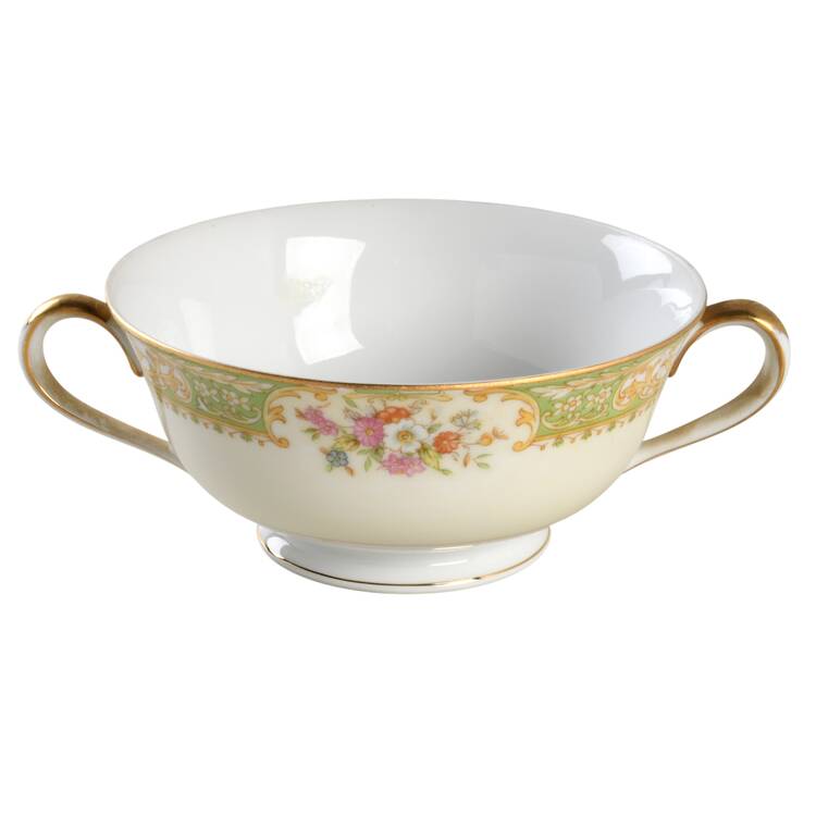 Mystery #102 Footed Cream Soup Bowl