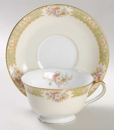 Mystery #102 Footed Cup & Saucer Set