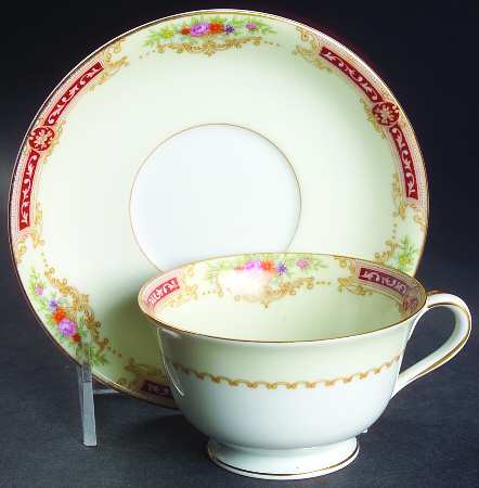 Mystery #103 Footed Cup & Saucer Set