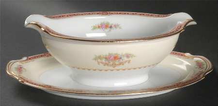 Mystery #103 Gravy Boat with Attached Underplate