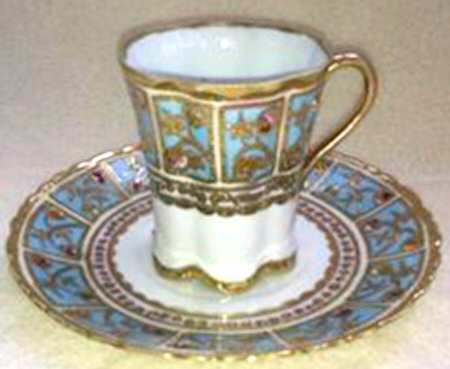 Mystery #106 Flat Demitasse Cup & Saucer Set
