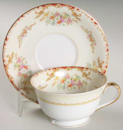 Mystery #110 Footed Cup & Saucer Set