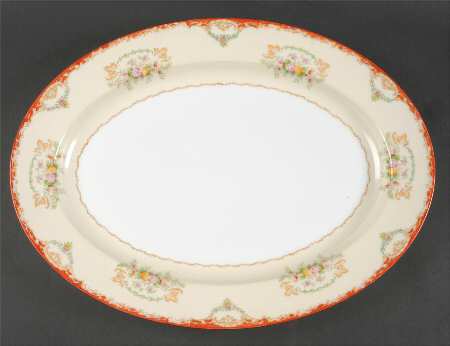 Mystery #131 16" Oval Serving Platter