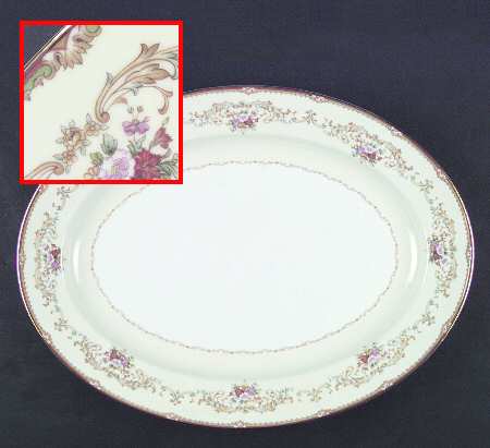 Mystery #145 16" Oval Serving Platter