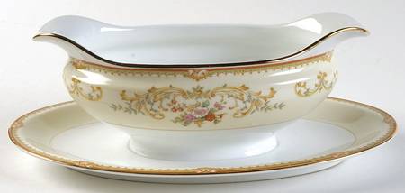 Mystery #145 Gravy Boat with Attached Underplate