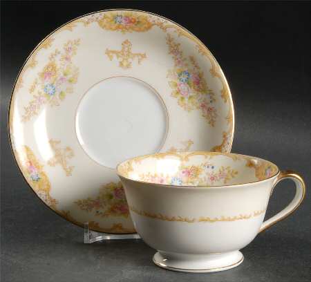 Mystery #148 Footed Cup & Saucer Set