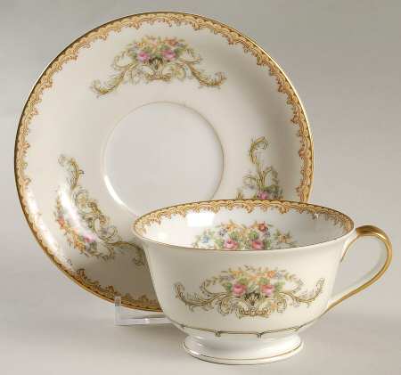 Mystery #149 Footed Cup & Saucer Set