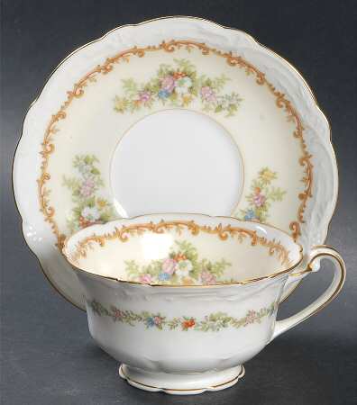 Mystery #163 Footed Cup & Saucer Set