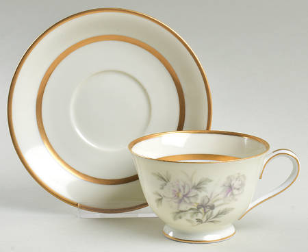 Mystery #165 Footed Cup & Saucer Set
