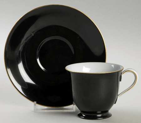 Mystery #170 Footed Demitasse Cup & Saucer Set