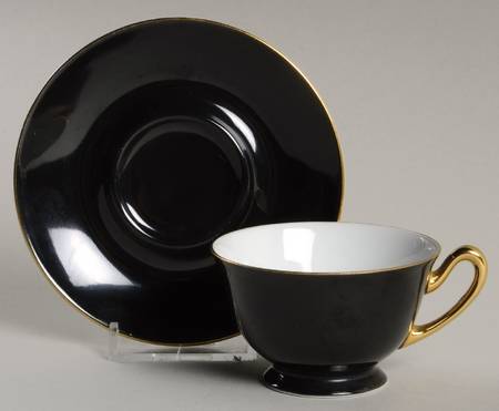 Mystery #170 Footed Demitasse Cup & Saucer Set