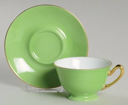 Mystery #170 Footed Demitasse Cup & Saucer Set