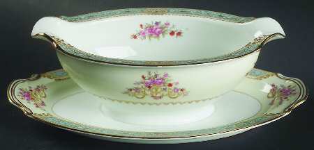 Mystery #171 Gravy Boat with Attached Underplate