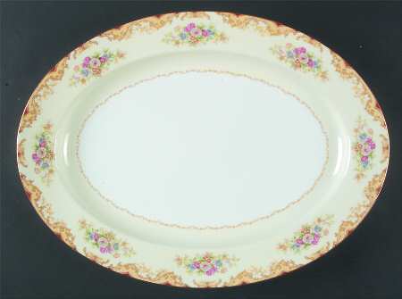 Mystery #176 16" Oval Serving Platter