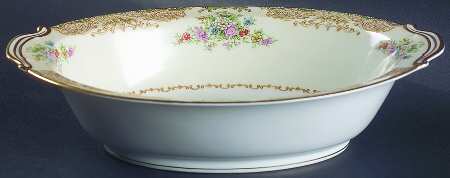 Mystery #177 10" Oval Vegetable Bowl