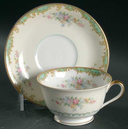 Mystery #18 Footed Cup & Saucer Set