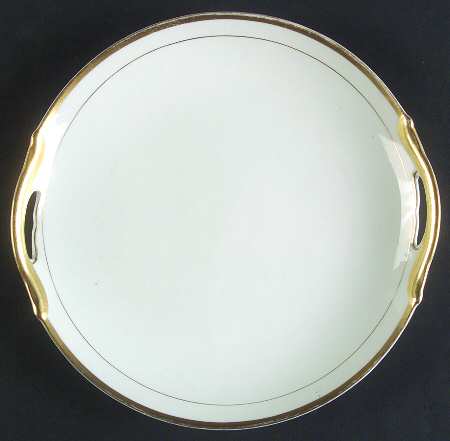 Mystery #181 Handled Cake Plate