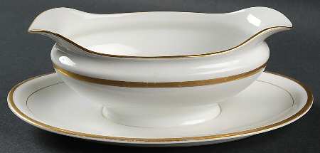 Mystery #181 Gravy Boat with Attached Underplate