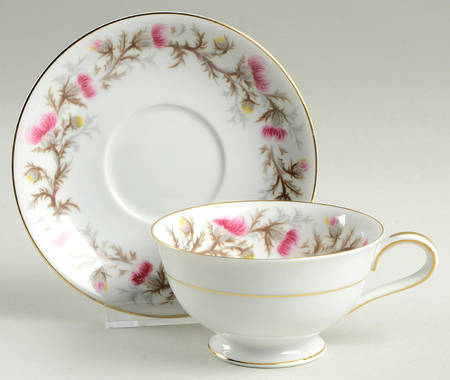 Mystery #192 Footed Cup & Saucer Set