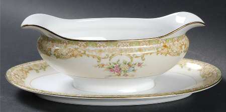 Mystery #194 Gravy Boat with Attached Underplate