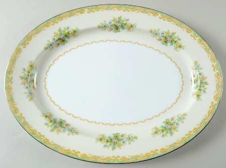 Mystery #197 16" Oval Serving Platter
