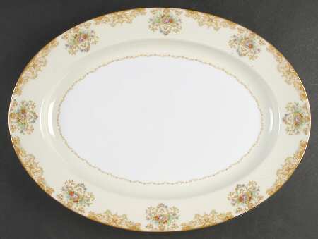 Mystery #198 16" Oval Serving Platter