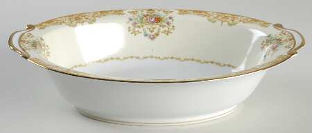 Mystery #198 10" Oval Vegetable Bowl