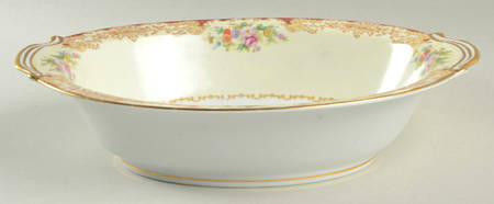 Mystery #208 10" Oval Vegetable Bowl