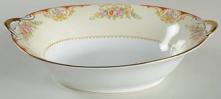 Mystery #209 10" Oval Vegetable Bowl