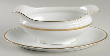 Mystery #228 Gravy Boat with Attached Underplate