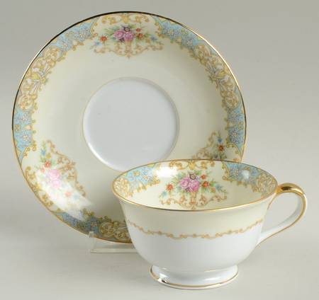 Mystery #234 Footed Cup & Saucer Set