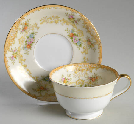 Mystery #35 Footed Cup & Saucer Set