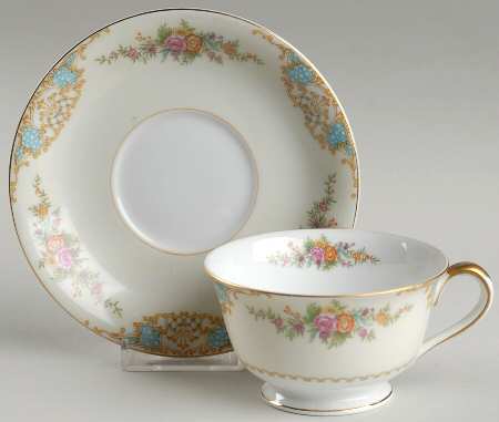Mystery #37 Footed Cup & Saucer Set