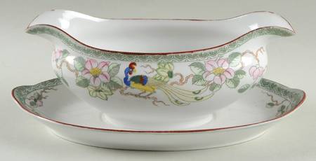 Mystery #40 Gravy Boat with Attached Underplate