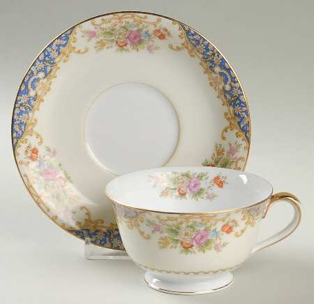 Mystery #45 Footed Cup & Saucer Set