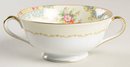 Mystery #46 Footed Cream Soup Bowl
