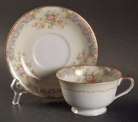 Mystery #46 Footed Cup & Saucer Set