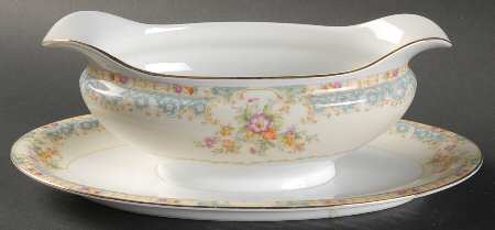 Mystery #46 Gravy Boat with Attached Underplate