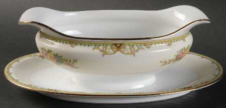 Mystery #50 Gravy Boat with Attached Underplate