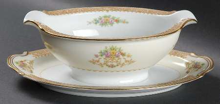Mystery #55 Gravy Boat with Attached Underplate