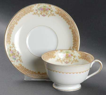 Mystery #55 Footed Cup & Saucer Set