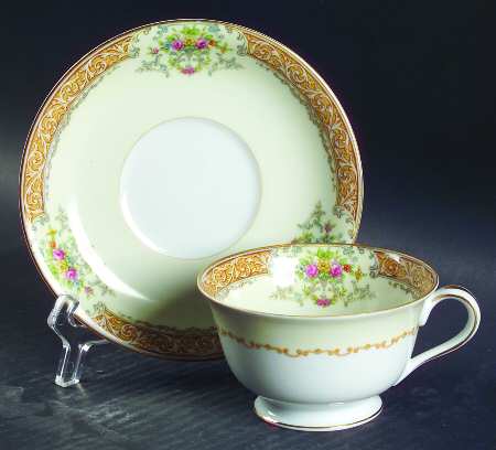 Mystery #56 Footed Cup & Saucer Set