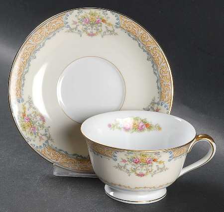 Mystery #56 Footed Cup & Saucer Set