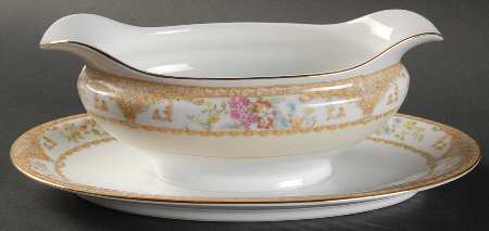 Mystery #57 Gravy Boat with Attached Underplate