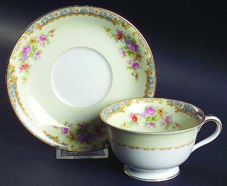 Mystery #7 Footed Cup & Saucer Set