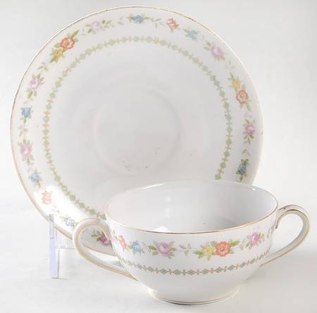 Mystery #70 Flat Bouillon Cup & Saucer