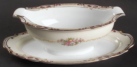 Mystery #71 Gravy Boat with Attached Underplate
