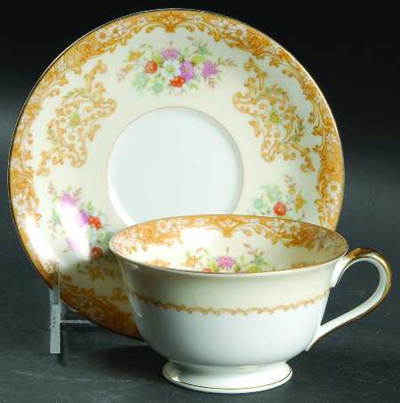 Mystery #72 Footed Cup & Saucer Set